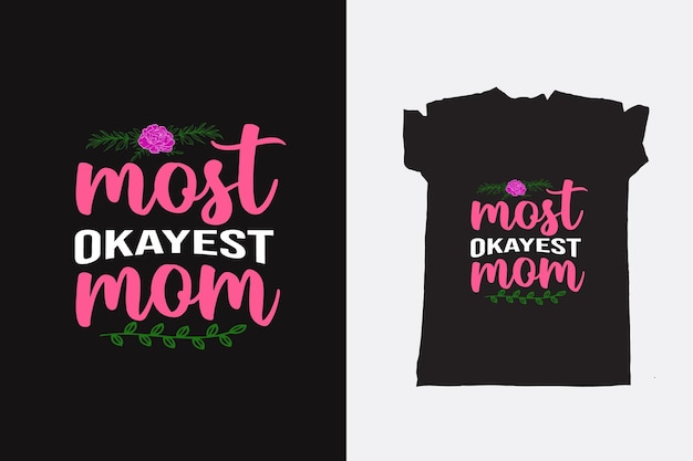 Vector moederdag typografie tshirt ontwerp