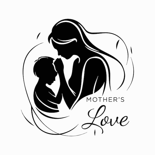 Vector moedersdag moeders houden van moederschap zorgzaam geschenk voor moeder generatieve ai