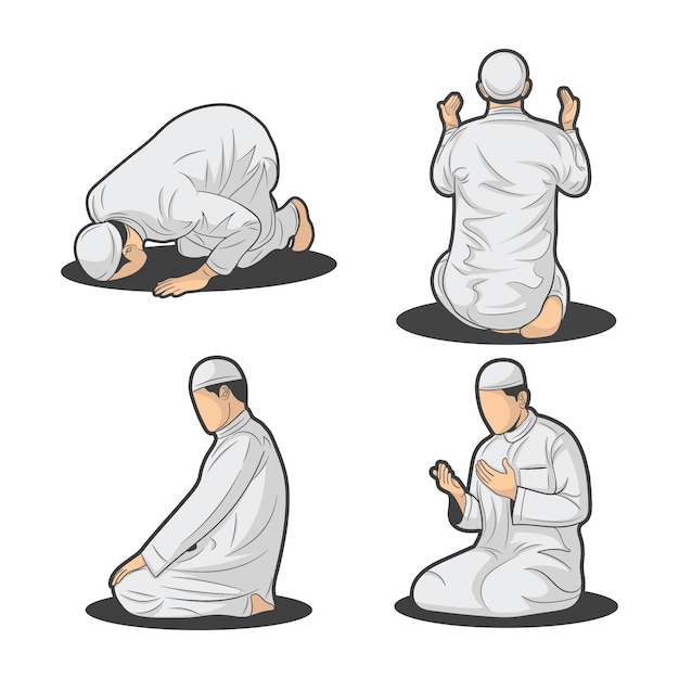 Moeslim movement in prayer