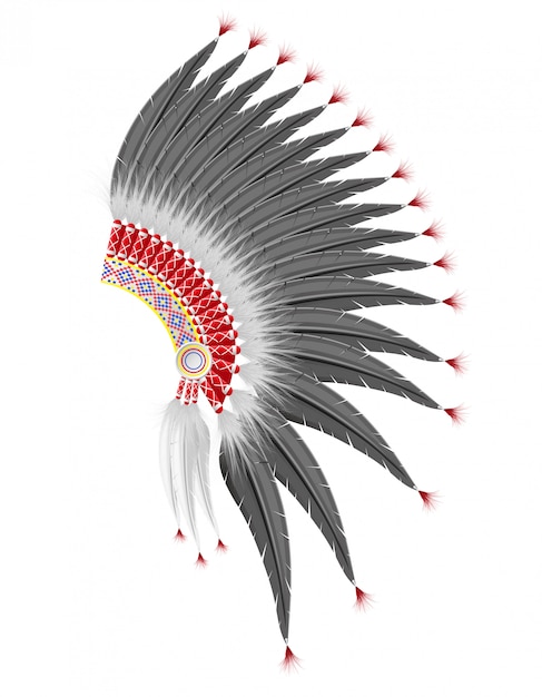 Mohawk hat of the american indians.