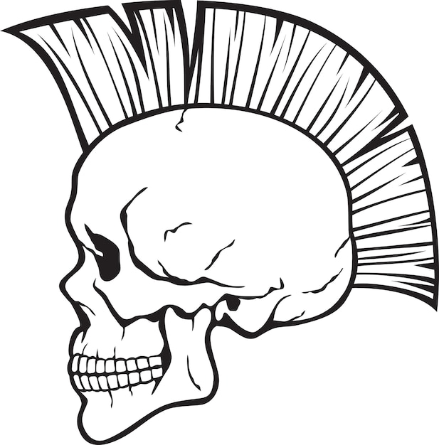 Mohawk skull