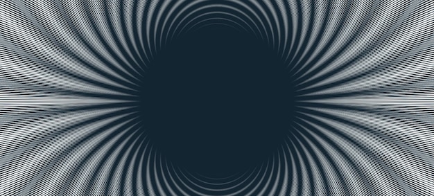 Moire-golfvector abstracte achtergrond lineair contrast virtueel digitaal effect beeld hypnotische textuur optische kunst trendy moderne stijl zwart-wit vervormd raster