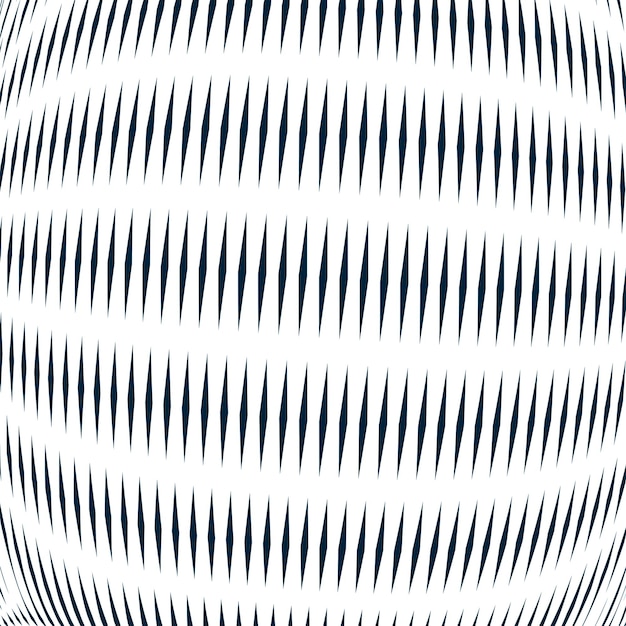 Moire-patroon, op-art achtergrond. Ontspannende hypnotiserende achtergrond met geometrische zwarte lijnen. Abstracte vector tegels.