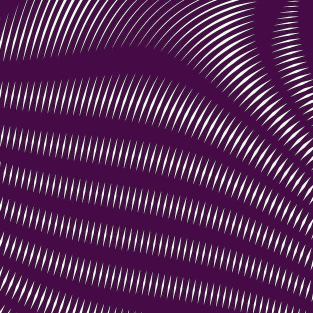 Moire pattern, op art background. Hypnotic backdrop with geometric black lines. Abstract vector tiling.