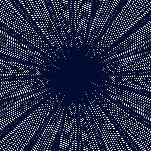 Vector moire pattern, op art vector background. hypnotic backdrop with geometric black lines. abstract tiling.