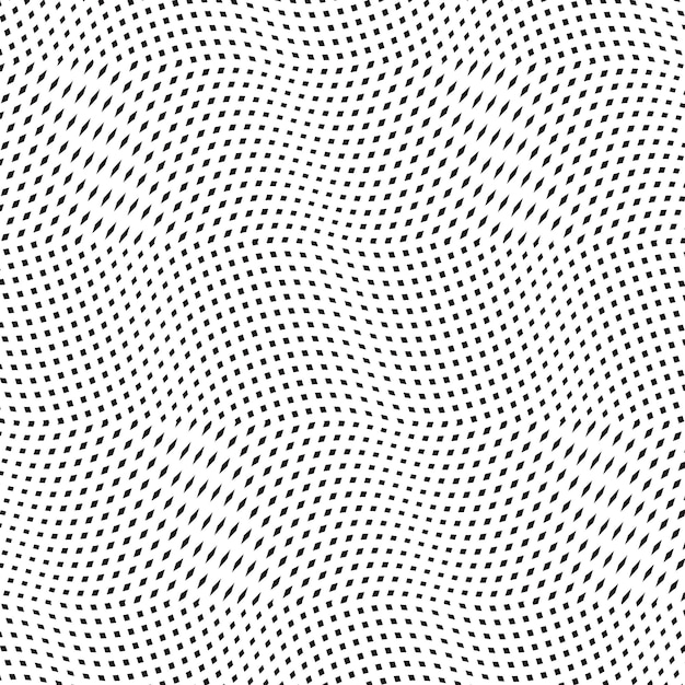 Moirepatroon, op-art vectorachtergrond. hypnotiserende achtergrond met geometrische zwarte lijnen. abstracte tegels.