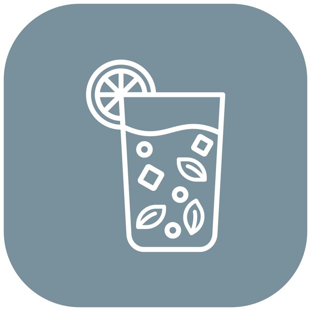 Mojito Vector Illustration Style