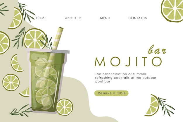 Vector mojitobar-website