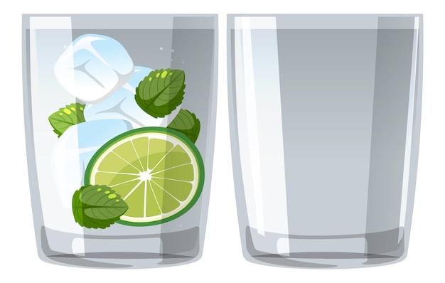 Mojitococktail in het glas