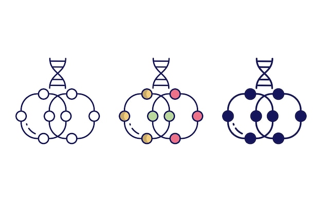 Moleculair DNA-pictogram