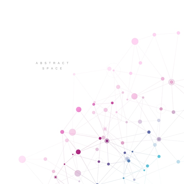 Moleculaire verbinding technologie abstracte verbinding