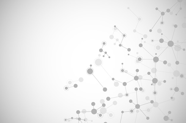 分子構造の背景。分子DNAと抽象的な背景。
