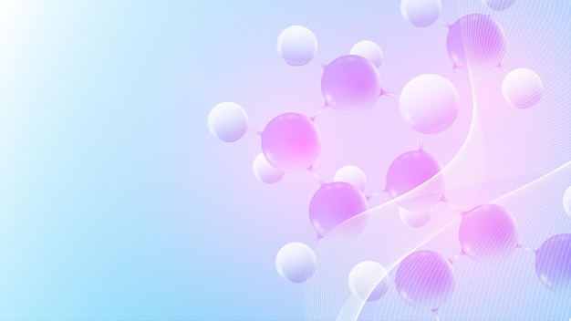 Molecular structure background concept