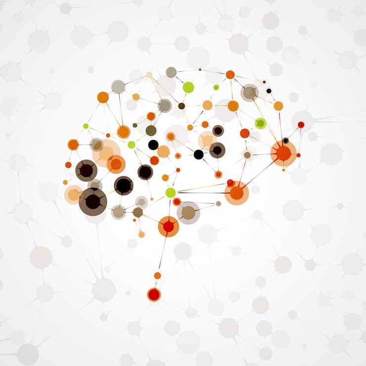 Vector molecular structure in the form of brain