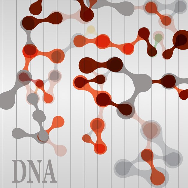 Molecular structure medical background vector image