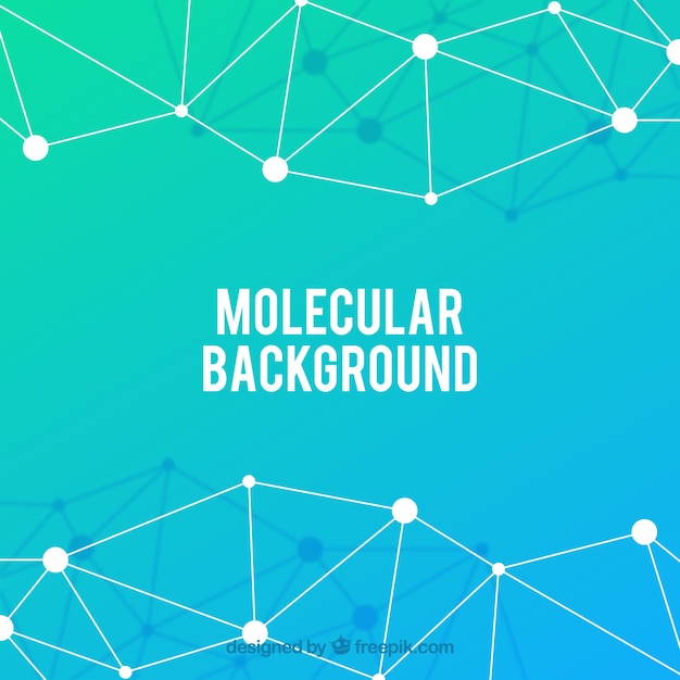 Vector molecule background with colorful style