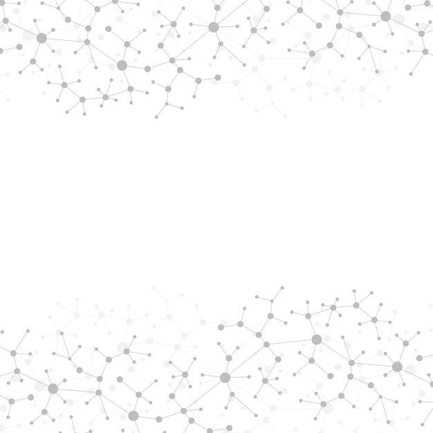 Molecule en communicatie achtergrond voor geneeskunde wetenschap technologie chemie