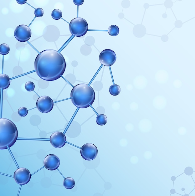 Molecule illustration background