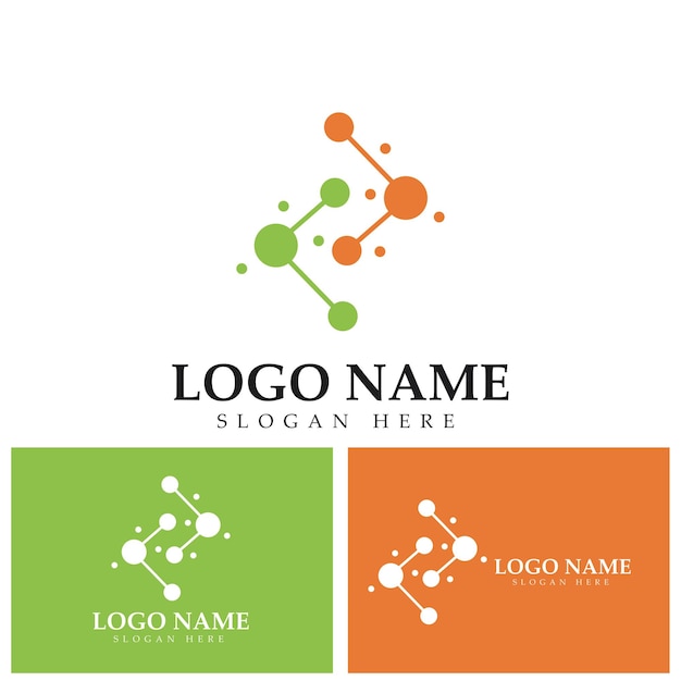 Molecule logo icon vector design