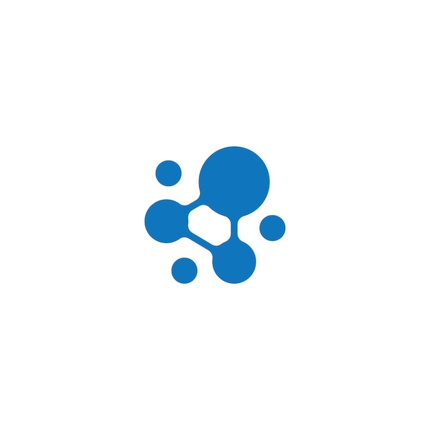 Molecule logo icon vector