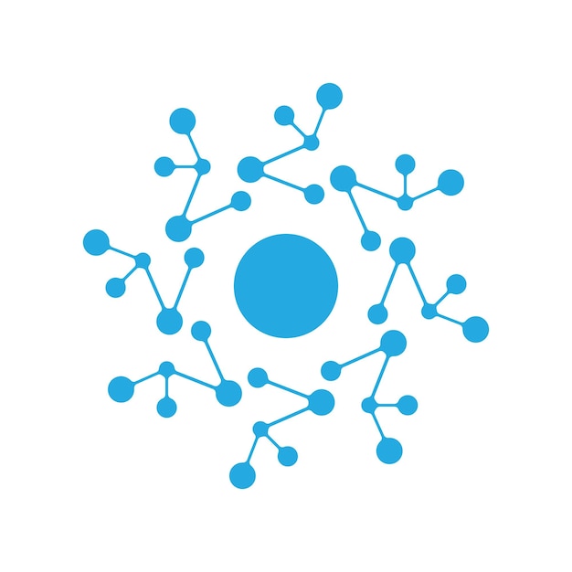 Иллюстрация логотипа молекулы