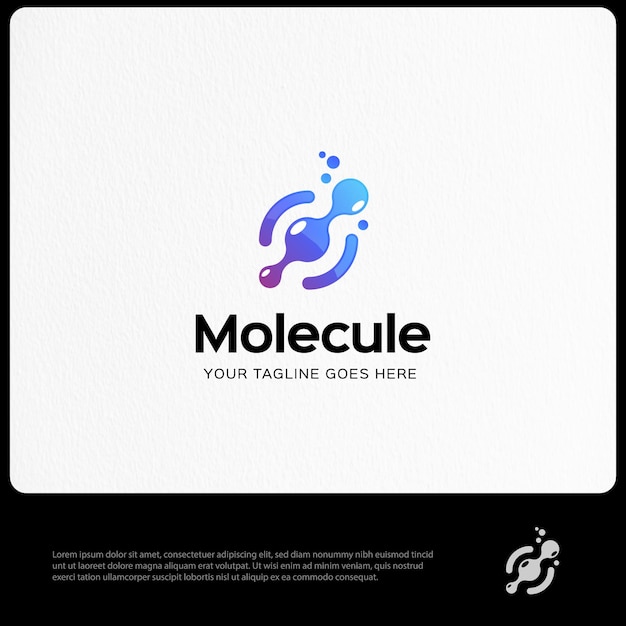 Vector molecule logo sjabloon