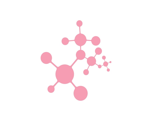 Дизайн векторной иллюстрации логотипа молекулы