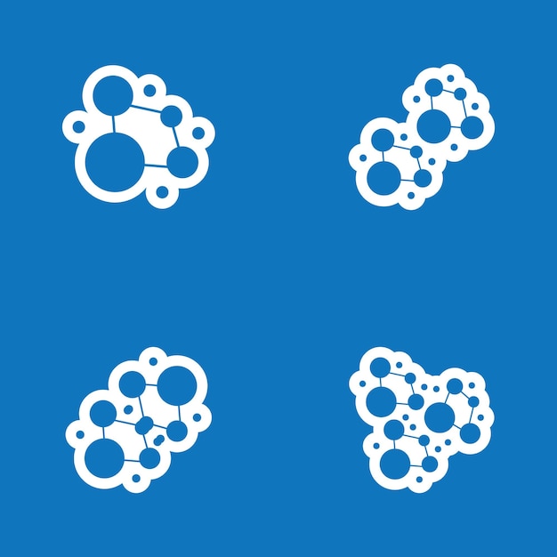 Molecule Logo Vector Template Illustratie