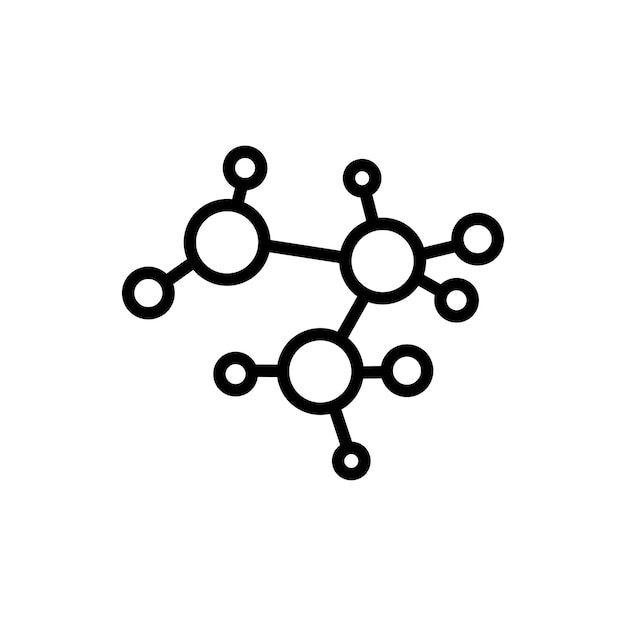 Molecule sign symbol vector