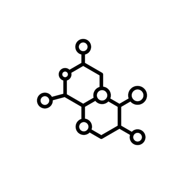 Molecule sign symbol vector