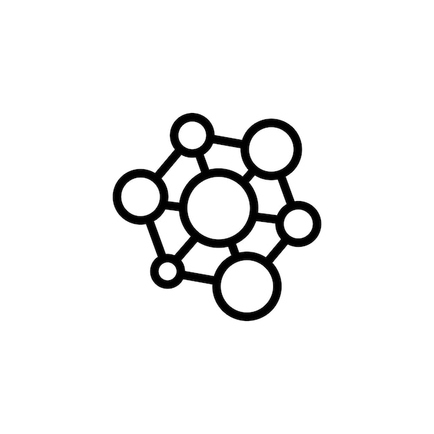 Molecule sign symbol vector