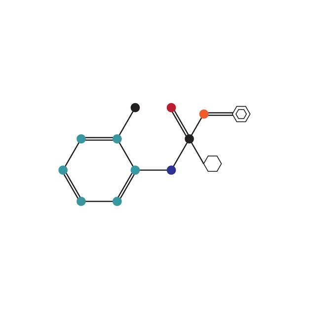 Vector molecule symbol logo template vector illustration design