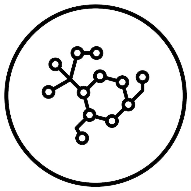 Molecule Vector Icon Design Illustratie