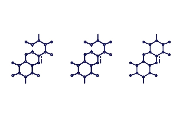 分子のベクトルのアイコン