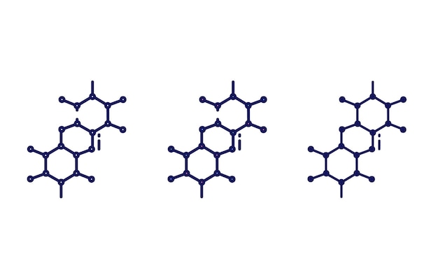 Molecule vector icon