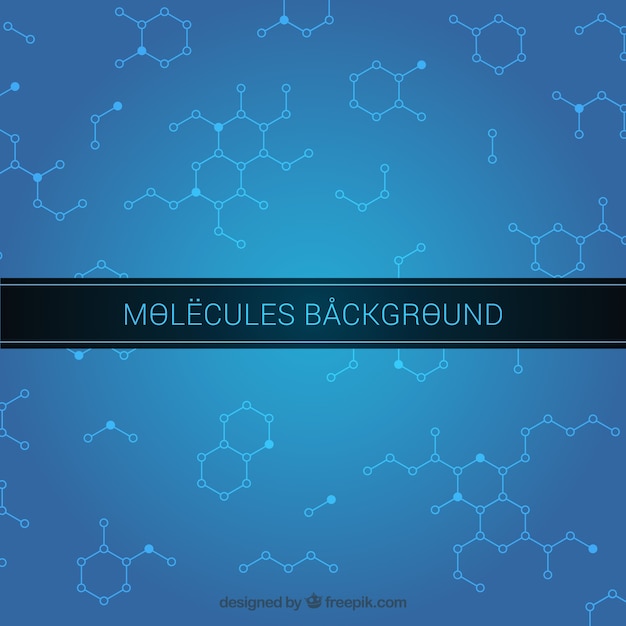 Vector molecules background design