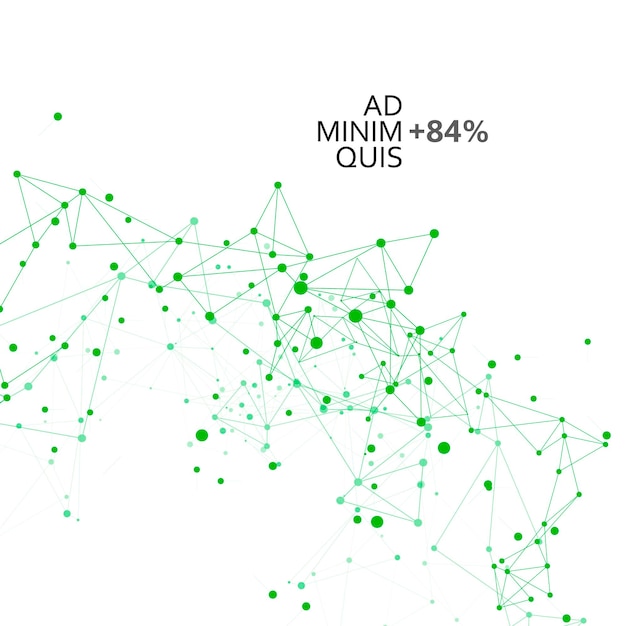 Vettore molecole contesto di comunicazione dati sociale connessione tecnologica globale concetto di rete vettoriale