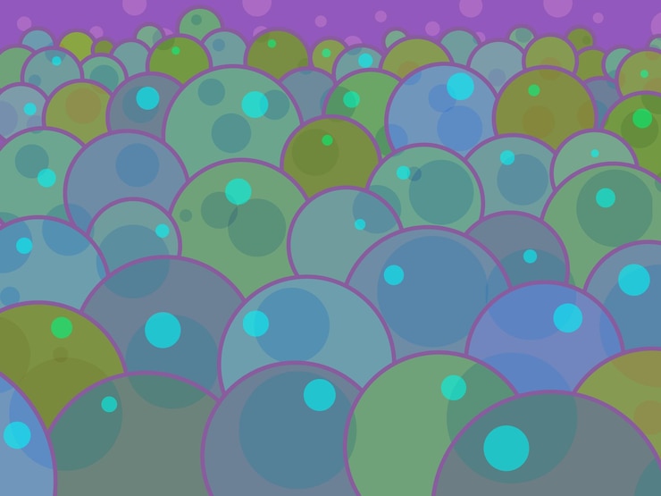 Vector molecules scientific geometric background physics and chemistry round balls