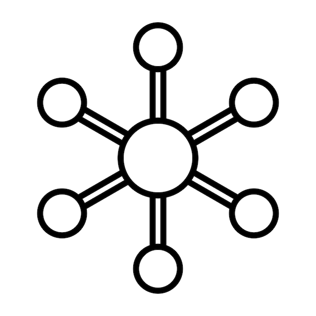 分子ベクトルイラストのスタイル
