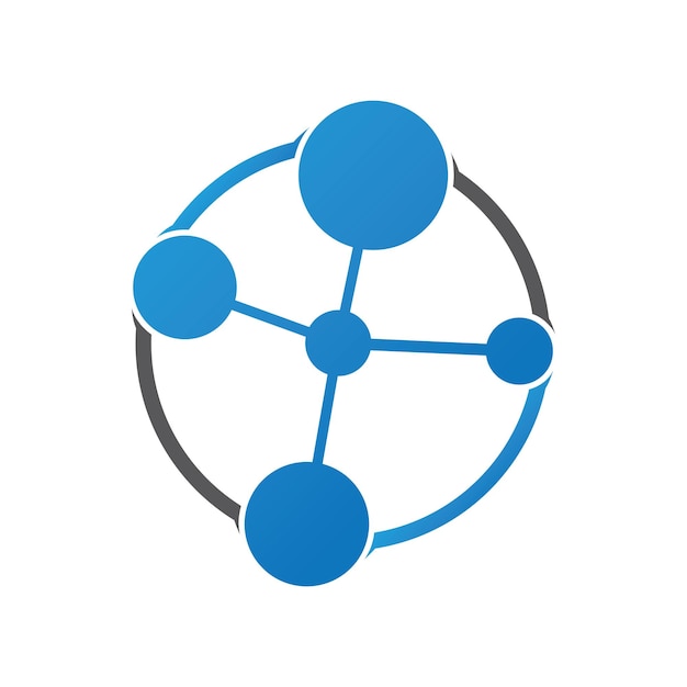 Molecuul logo sjabloon vector pictogram