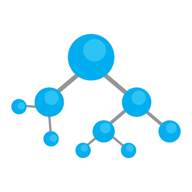 Molecuul pictogram logo vector ontwerpsjabloon