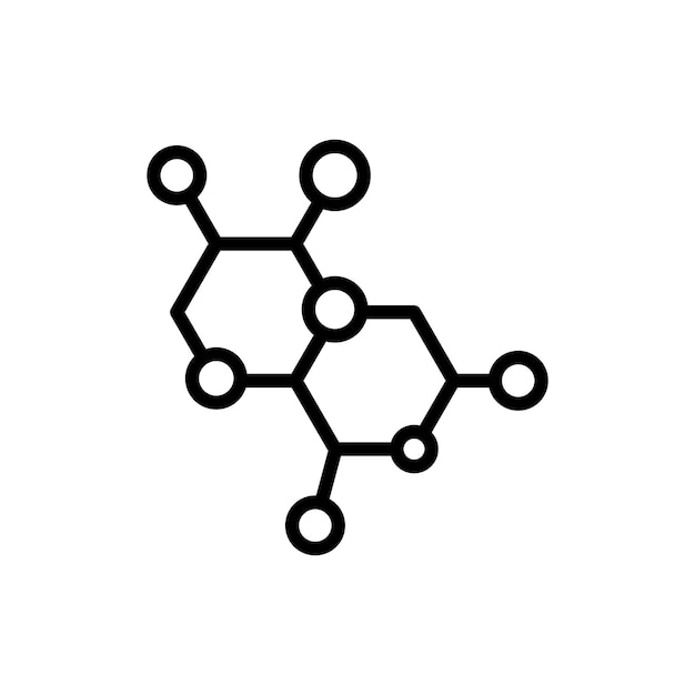 Molecuul teken symbool vector