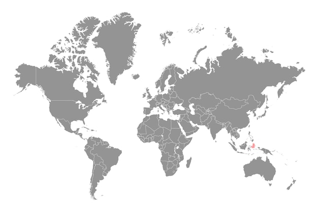 世界地図ベクトル図のモルッカ海