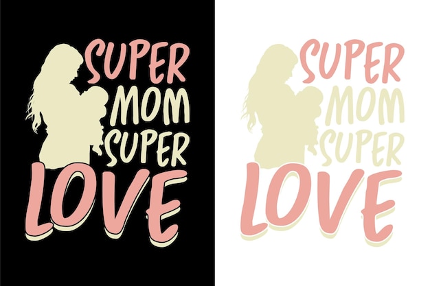 Mamma figlia e figlio t-shirt design miglior mamma t-shirt design best selling t-shirt disegno