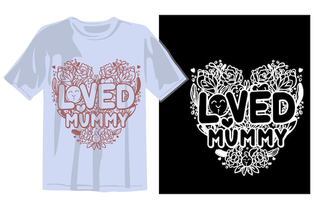 Vector mom happy mothers day typography tshirt design vector template illustration with love icons mom a