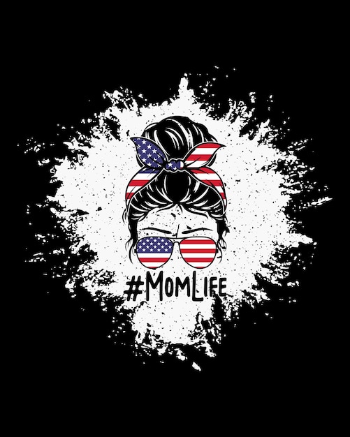 Mom life t-shirt ontwerp