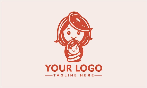 Vector mom logo vector mother stylized vector symbol mom logo template