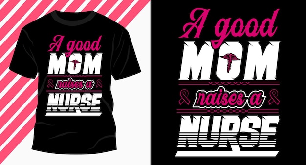 Mom Nurse typography t shirt design