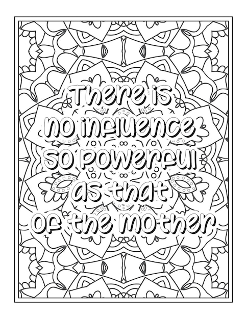 Mom Quotes coloring page For Adult