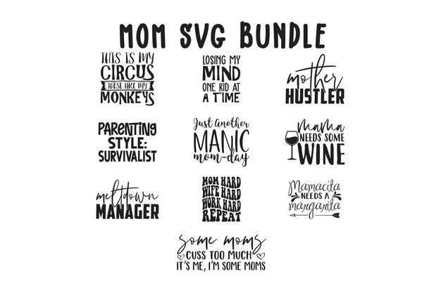 Vector mom svg bundle